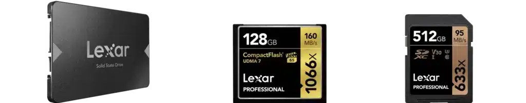 Lexar SSDs, Speicherkarten und Flash-Laufwerke reparieren